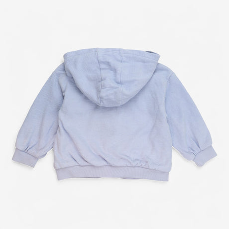 Jersey zip up hoodie baby blue