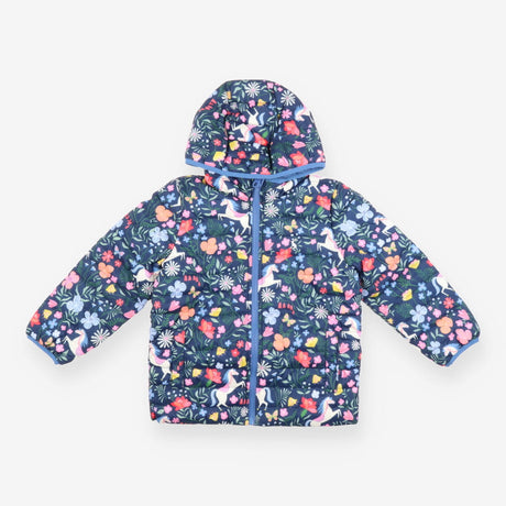 Navy horse coat reversible