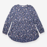 Floral Long Sleeve Cotton Modal Tunic Top