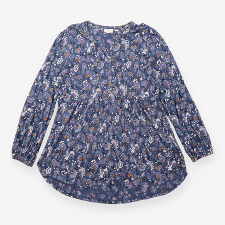 Floral Long Sleeve Cotton Modal Tunic Top