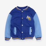 Jacket blue jersey bomber style digger