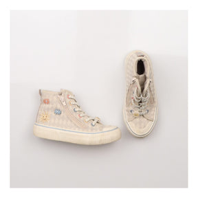Patterned High Top Trainers