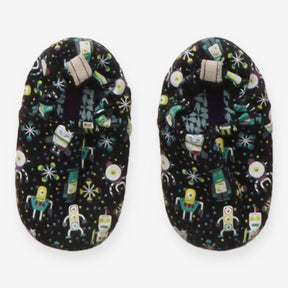 Pram shoes black robots