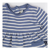 Blue Striped Dress Long Sleeve