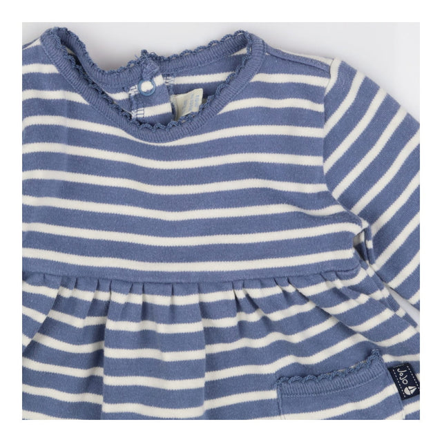 Blue Striped Dress Long Sleeve