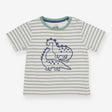 Green Striped Dinosaur T-shirt