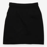 Black Sixties Ponte A-Line Mini Skirt