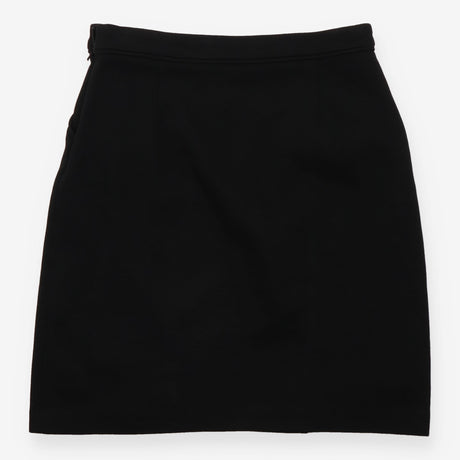 Black Sixties Ponte A-Line Mini Skirt