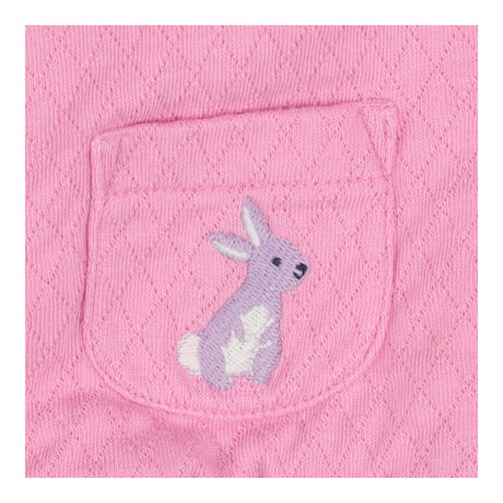 Coat hooded pink rabbits