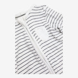 Sleepsuit Zip Black Striped