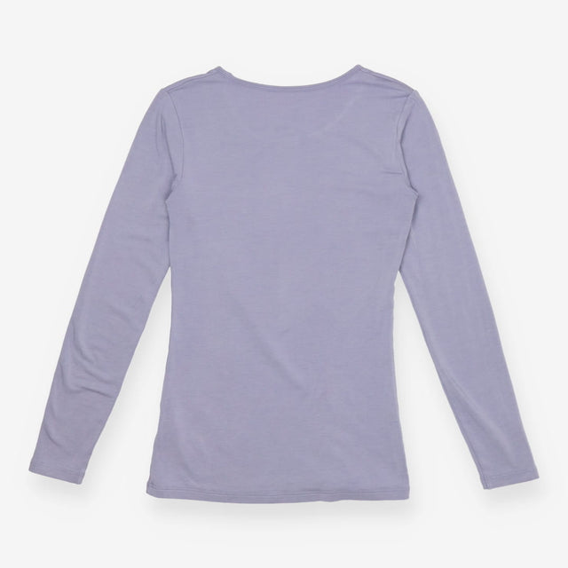 Uniqlo Lilac HEATTECH Thermal Long Sleeve Top