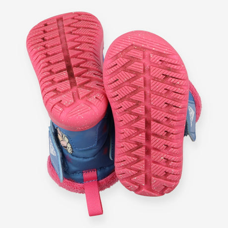 Adidas Disney Frozen Snow Boots Blue and Pink