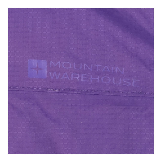 Raincoat purple green zip