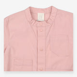 Cos Woven Pink Popper Front Dress