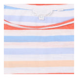 FatFace T-Shirt Striped Orange Blue Cotton