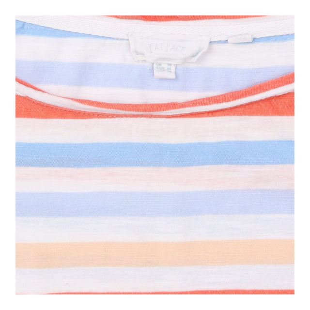 FatFace T-Shirt Striped Orange Blue Cotton