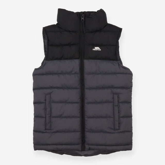 Padded Gilet Black and Grey