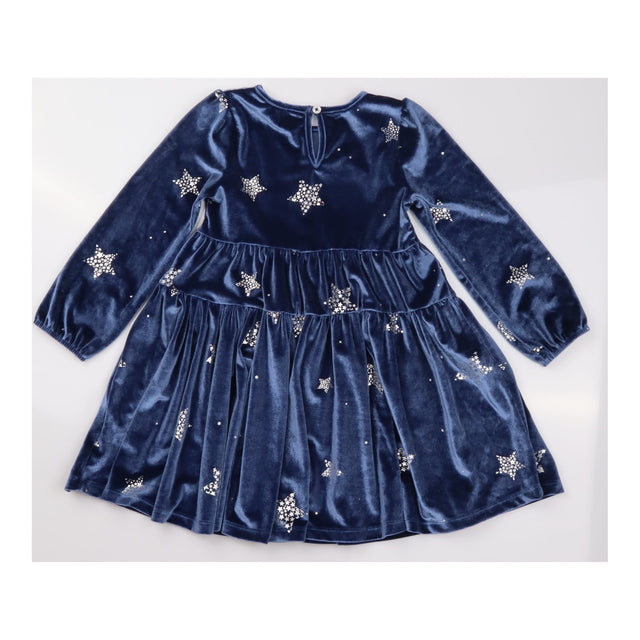 Dress Velour Blue with Stars