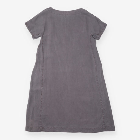 A Line Dress Charcoal Grey Short Sleeve