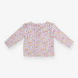 Orange floral t-shirt