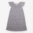 Nightdress jersey blue white flowers SS