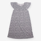 Nightdress jersey blue white flowers SS