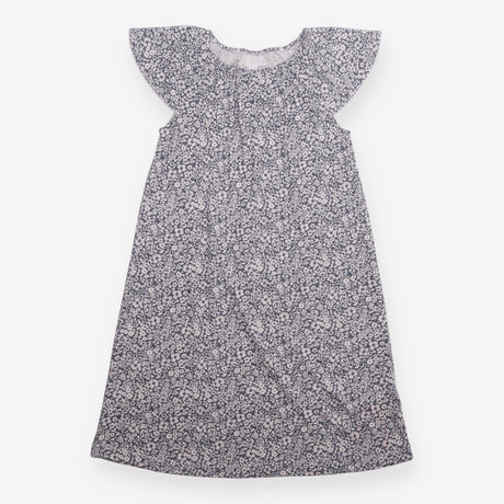 Nightdress jersey blue white flowers SS