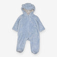 Pramsuit Blue Fleece with Shooting Star Lining