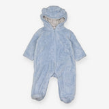 Pramsuit Blue Fleece with Shooting Star Lining