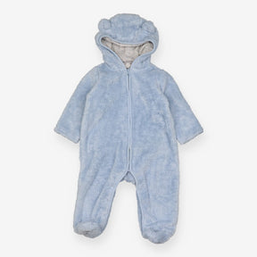 Pramsuit Blue Fleece with Shooting Star Lining