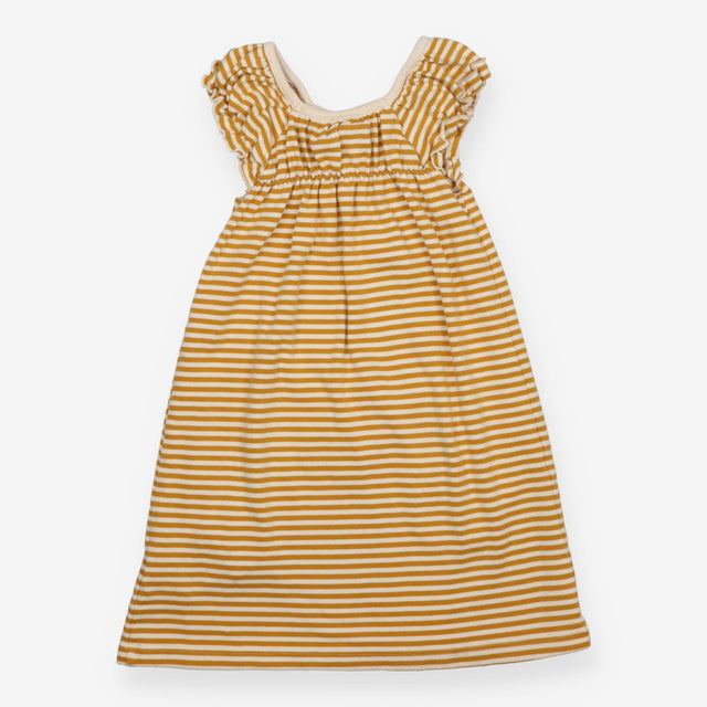 Dress yellow and white striped