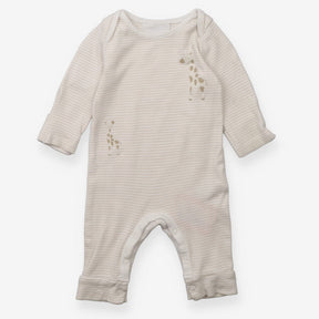 Romper Brown Stripe Giraffe 