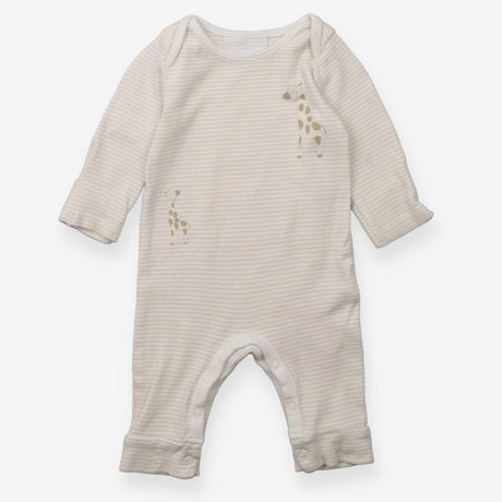 Romper Brown Stripe Giraffe 
