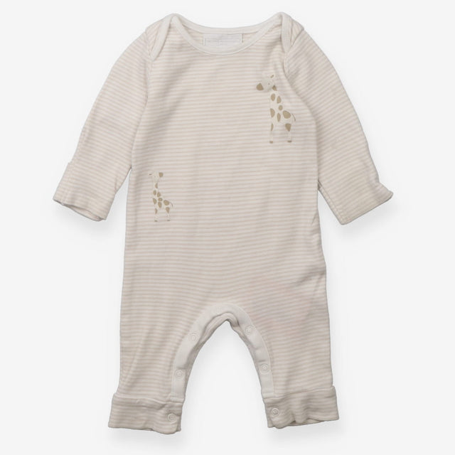Romper Brown Stripe Giraffe 