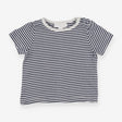 T-shirt navy and white striped