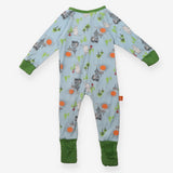 Sleepsuit Moomin blue green cuffs