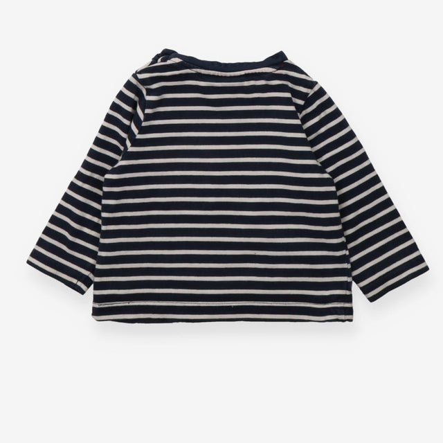 Tee LS blue stripe vehicles helicopter