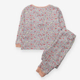 Pyjamas small floral jersey peach edging
