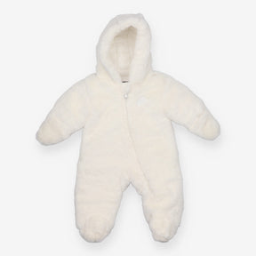 Nike white fluffy pramsuit