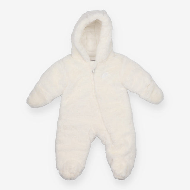 Nike white fluffy pramsuit