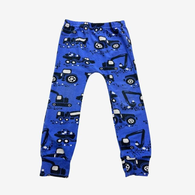 Blue Construction Leggings