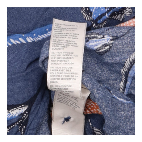 Jumpsuit Navy Orange Blue Floral Sleeveless Strapp