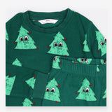 Fleece Pyjamas Green Christmas Trees