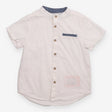 Shirt Short Sleeve Grandad with Chambray Pocket