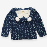 Blue fleece penguin jacket