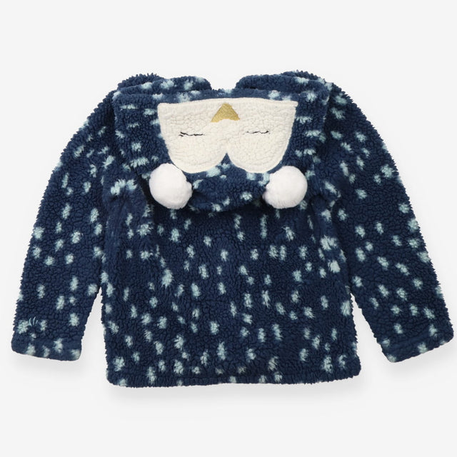 Blue fleece penguin jacket