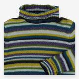 Braque Lambswool Stripe Jumper – Roll Neck Knit Sw
