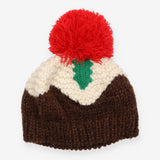 Christmas Pudding Knit Hat - Handmade