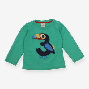 Tee Green with Toucan 3 Applique