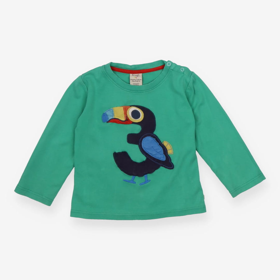 Tee Green with Toucan 3 Applique